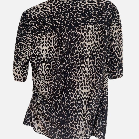 All Saints Sirena Front-Tie Button Down Shirt, size medium - Picture 3 of 3